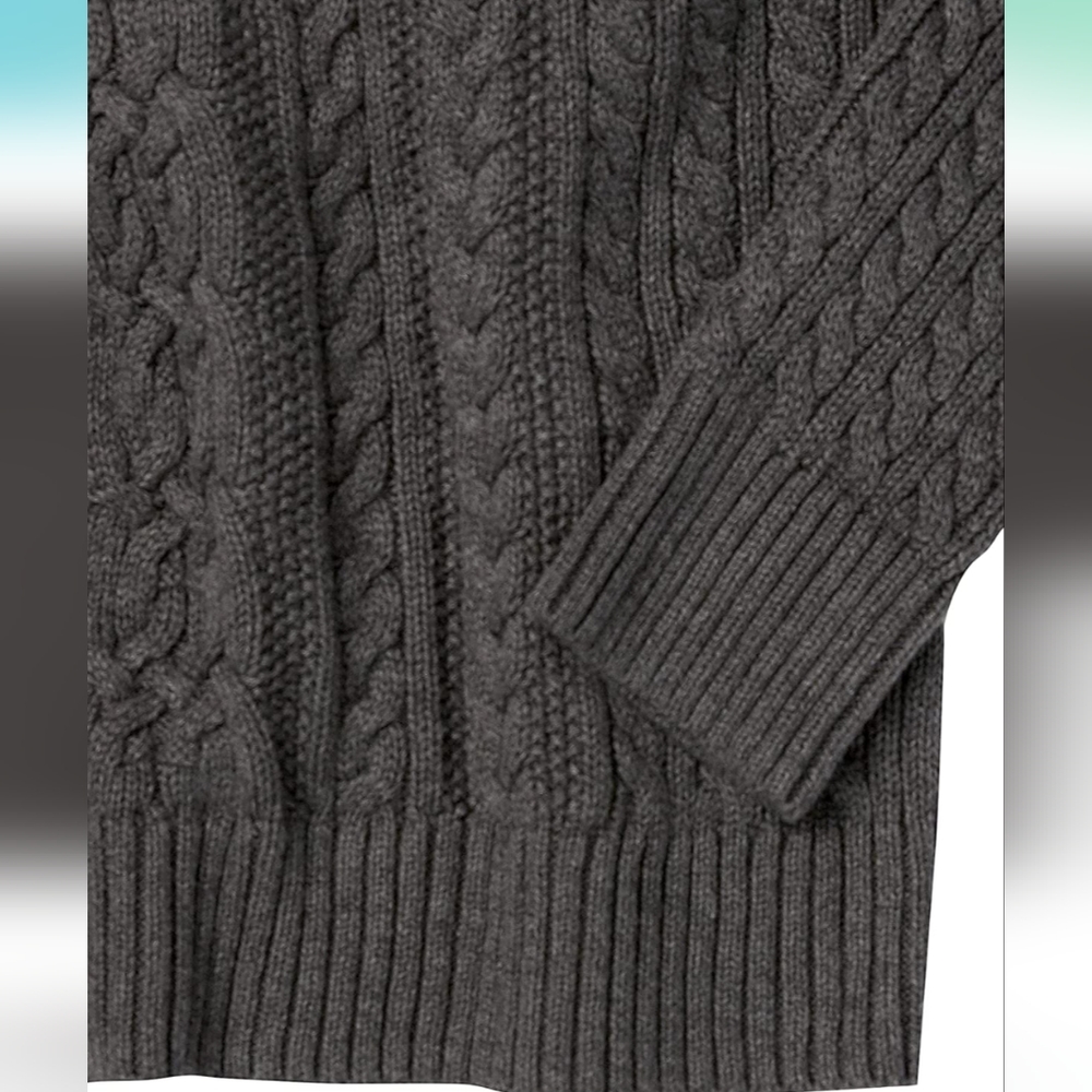 Amazon Essentials Thick Cable Sweater. Size Large - image 6